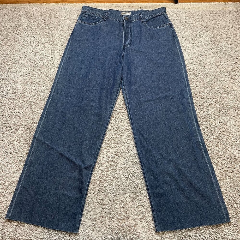 KUT From The Kloth Maggie Wide Drape Leg Jeans Size 14